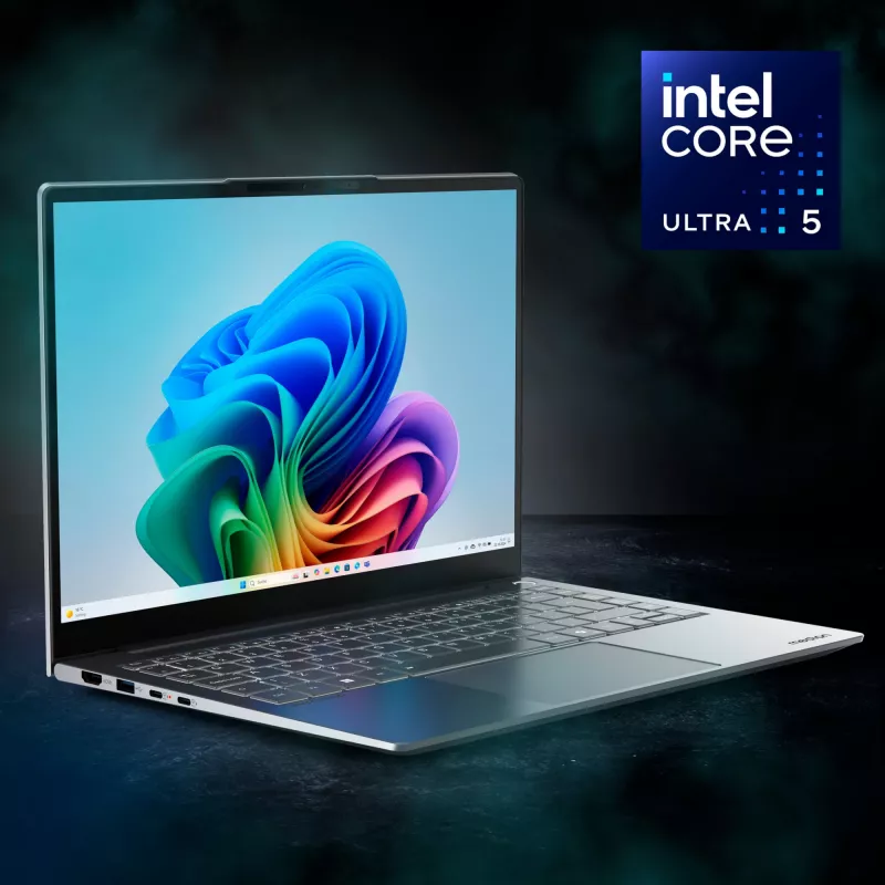 MEDION SPRCHRGD 14 S2 Copilot+ PC nešiojamasis kompiuteris su Intel Core Ultra 5 228V procesoriumi, 35,6 cm (14 colių) WQXGA+, 32 GB LPDDR5x-SDRAM, 512 GB SSD, Wi-Fi 7 (802.11be), Windows 11 Home, juodas