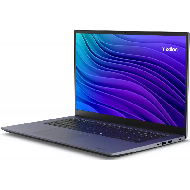 MEDION Avantum 17 E1e MD600001 Intel® N N100 nešiojamas kompiuteris 43,9 cm (17,3 col.) Full HD 4 GB DDR4-SDRAM 128 GB Flash Wi-Fi 6 (802.11ax) Windows 11 Home in S mode Pilka