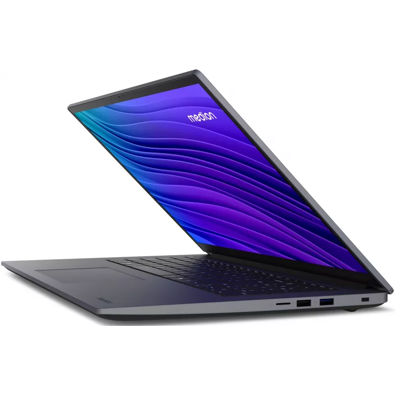 MEDION Avantum 17 E1e MD600001 Intel® N N100 nešiojamas kompiuteris 43,9 cm (17,3 col.) Full HD 4 GB DDR4-SDRAM 128 GB Flash Wi-Fi 6 (802.11ax) Windows 11 Home in S mode Pilka
