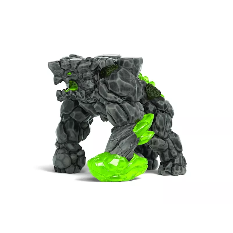 schleich ELDRADOR CREATURES BattleCave Stone Smasher, Veiksmo/Nuotykių, Monstrai ir drakonai, Akmenų pasaulis, 7 m., Žalia, Pilka
