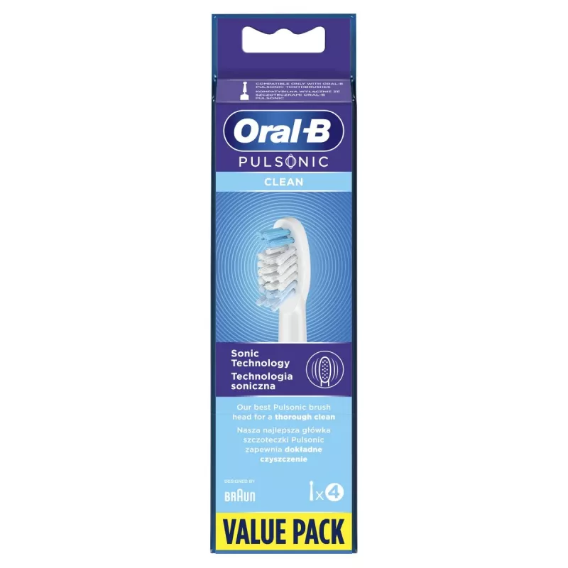 Oral-B Pulsonic Clean 4 vnt. Balta
