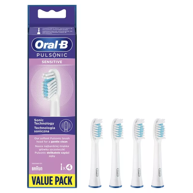 Oral-B Pulsonic Sensitive 4 vnt. Balta