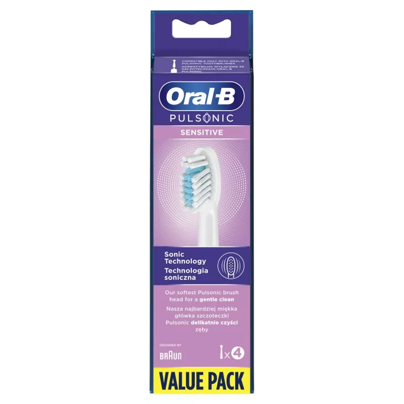 Oral-B Pulsonic Sensitive 4 vnt. Balta