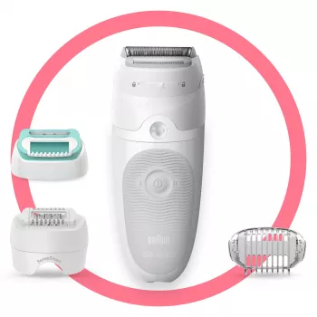 Braun Silk-épil 5 81770430 epiliatorius 28 pincetai Balta