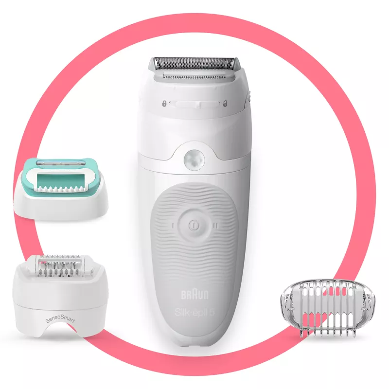 Braun Silk-épil 5 81770430 epiliatorius 28 pincetai Balta