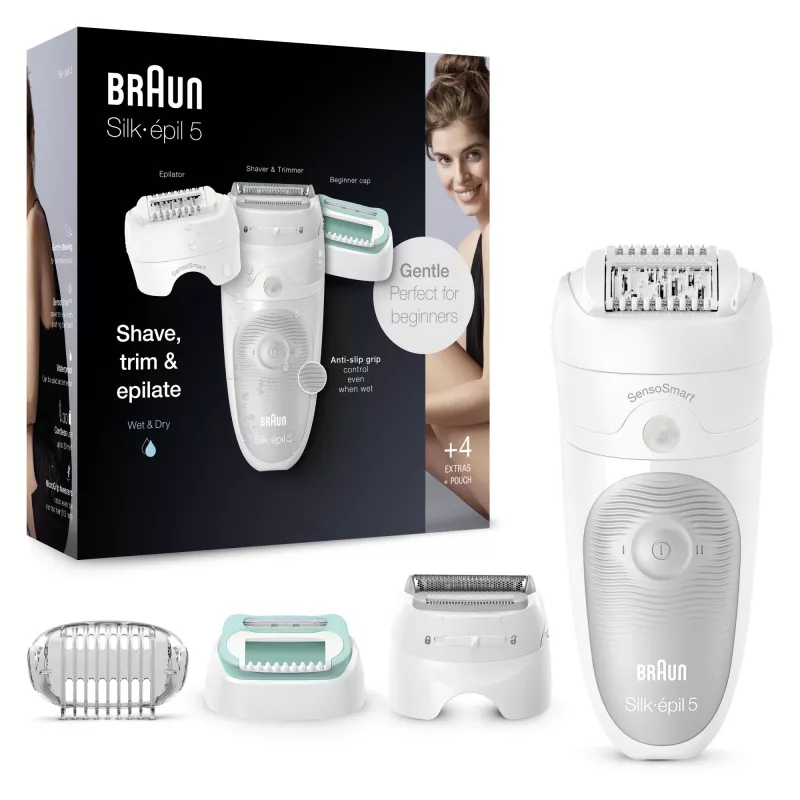 Braun Silk-épil 5 81770430 epiliatorius 28 pincetai Balta