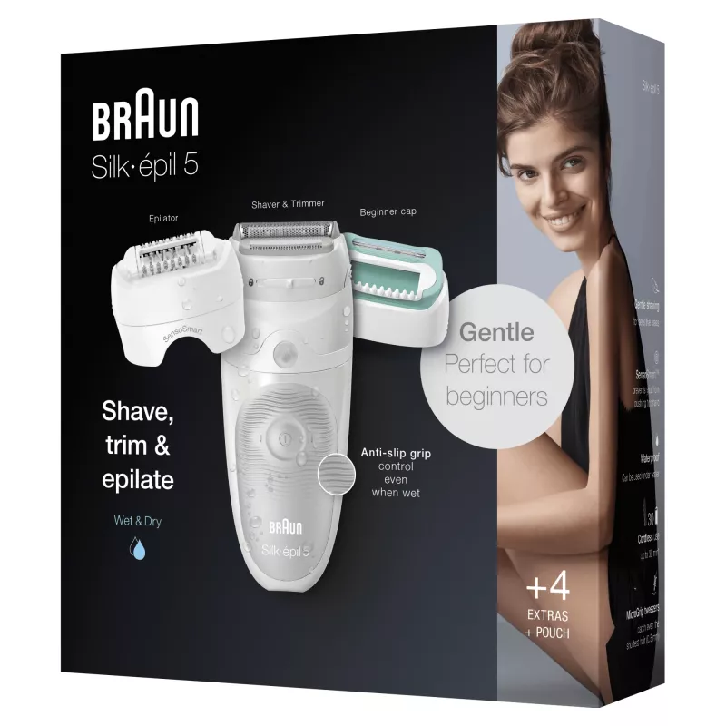 Braun Silk-épil 5 81770430 epiliatorius 28 pincetai Balta