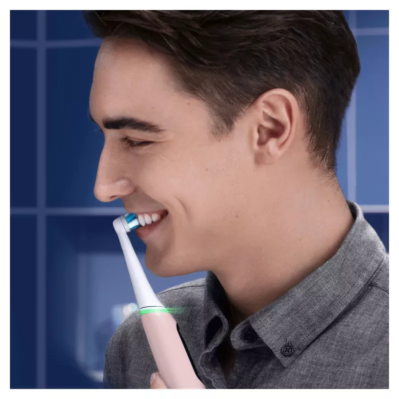 Oral-B iO 6S suaugusiems vibracinis dantų šepetėlis rožinis, baltas