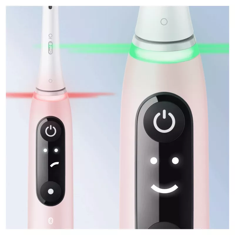 Oral-B iO 6S suaugusiems vibracinis dantų šepetėlis rožinis, baltas