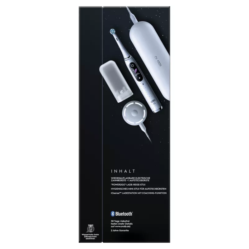 Oral-B iO Series 10 suaugusiųjų rotacinis-osciliuojantis dantų šepetėlis baltas