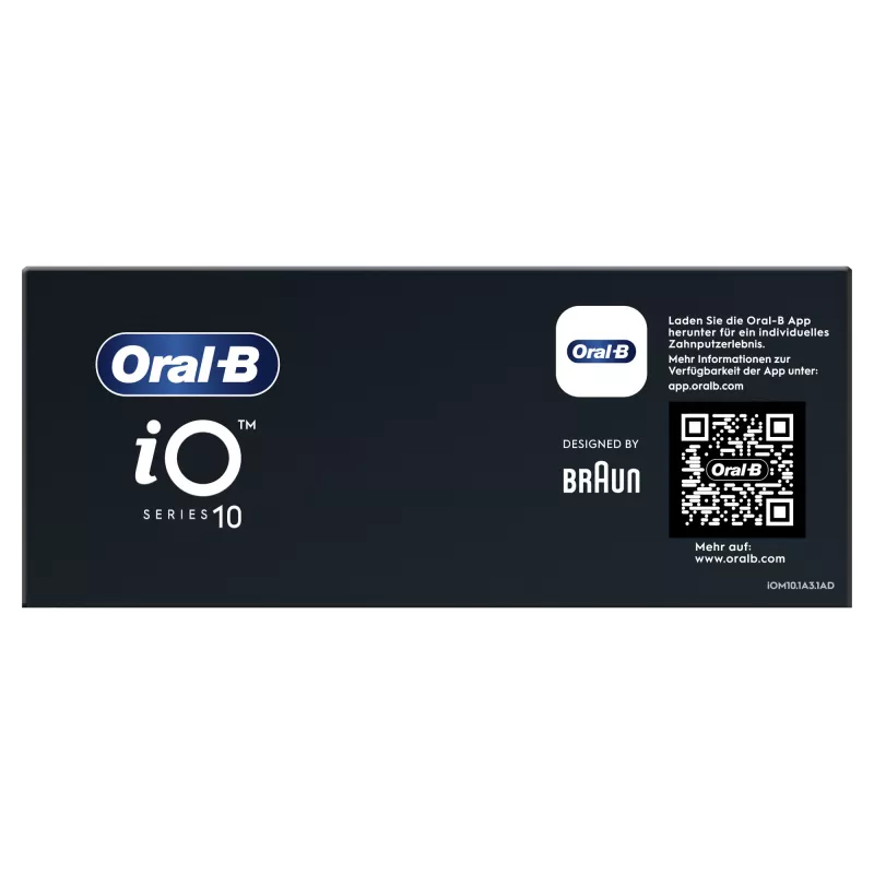 Oral-B iO Series 10 suaugusiųjų rotacinis-osciliuojantis dantų šepetėlis baltas