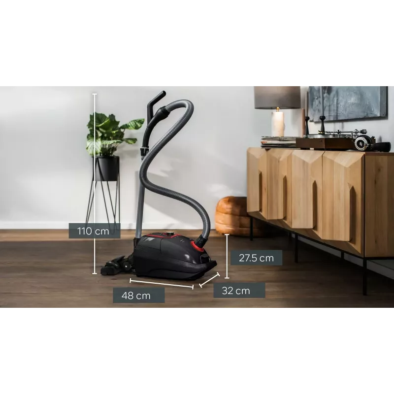 Siemens VSZ7XTRM dulkių siurblys 5 L Cilindrinis dulkių siurblys Sausas 750 W Dulkių maišelis