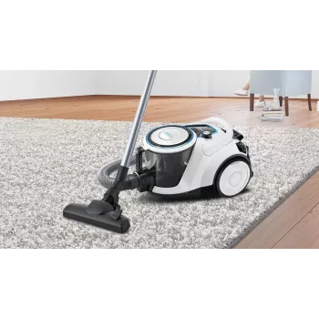 Bosch Serie 6 BGC41LSIL dulkių siurblys 2,4 L Cilindrinis dulkių siurblys Sausas valymas 600 W Be maišelio