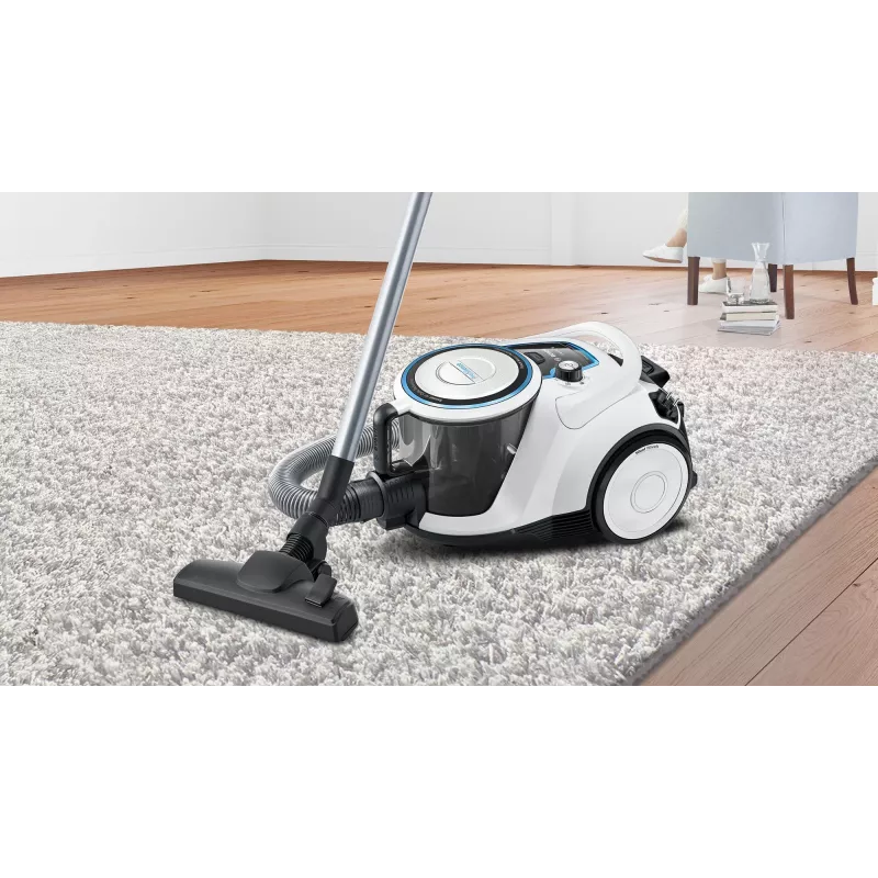 Bosch Serie 6 BGC41LSIL dulkių siurblys 2,4 L Cilindrinis dulkių siurblys Sausas valymas 600 W Be maišelio