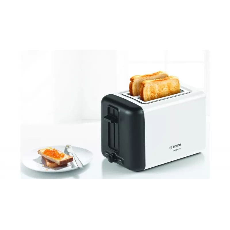 Bosch TAT3P421DE skrudintuvas 2 riekėms 970 W Juoda, Balta