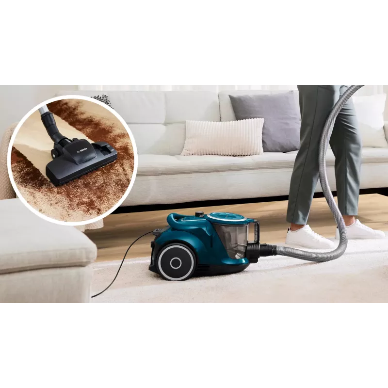 Bosch BGC41XFMLY dulkių siurblys 2,4 L cilindrinis dulkių siurblys sausam valymui 750 W be maišelio
