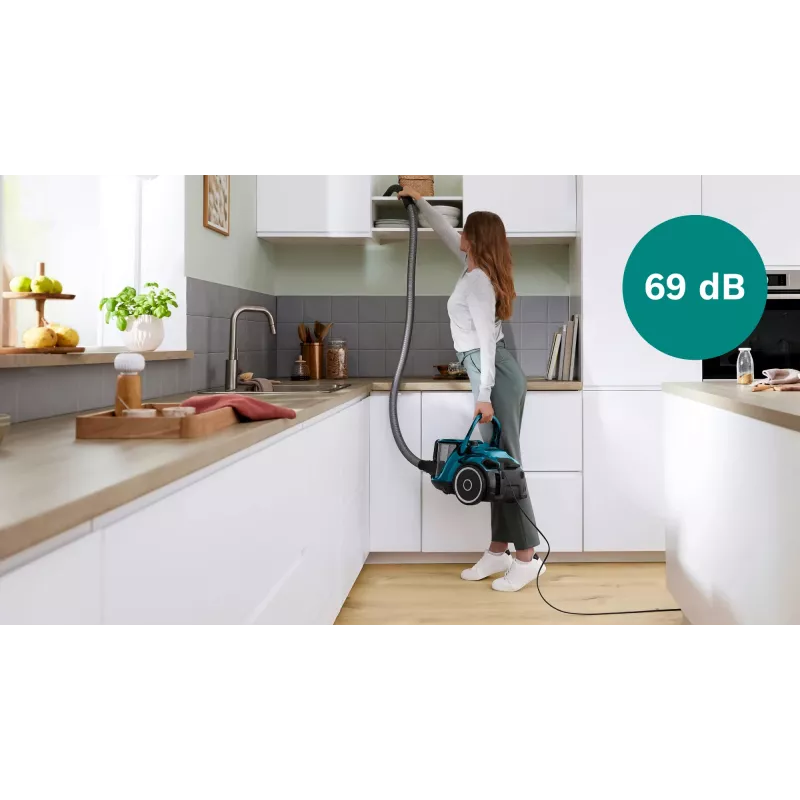 Bosch BGC41XFMLY dulkių siurblys 2,4 L cilindrinis dulkių siurblys sausam valymui 750 W be maišelio