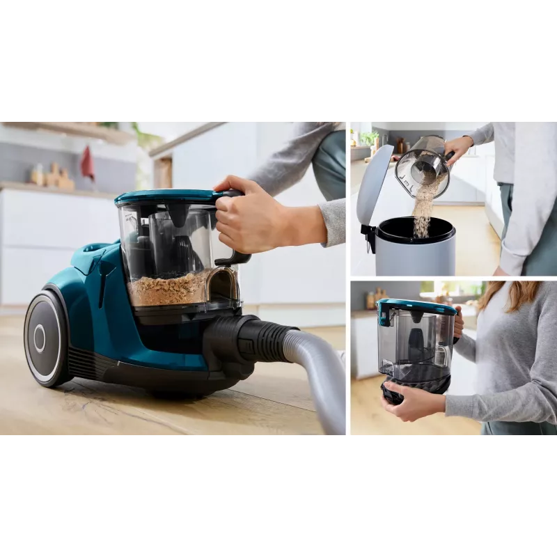 Bosch BGC41XFMLY dulkių siurblys 2,4 L cilindrinis dulkių siurblys sausam valymui 750 W be maišelio