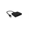 ICY BOX IB-CR402-C31 kortelių skaitytuvas USB 3.1 (Gen 2) Type-C™ juoda