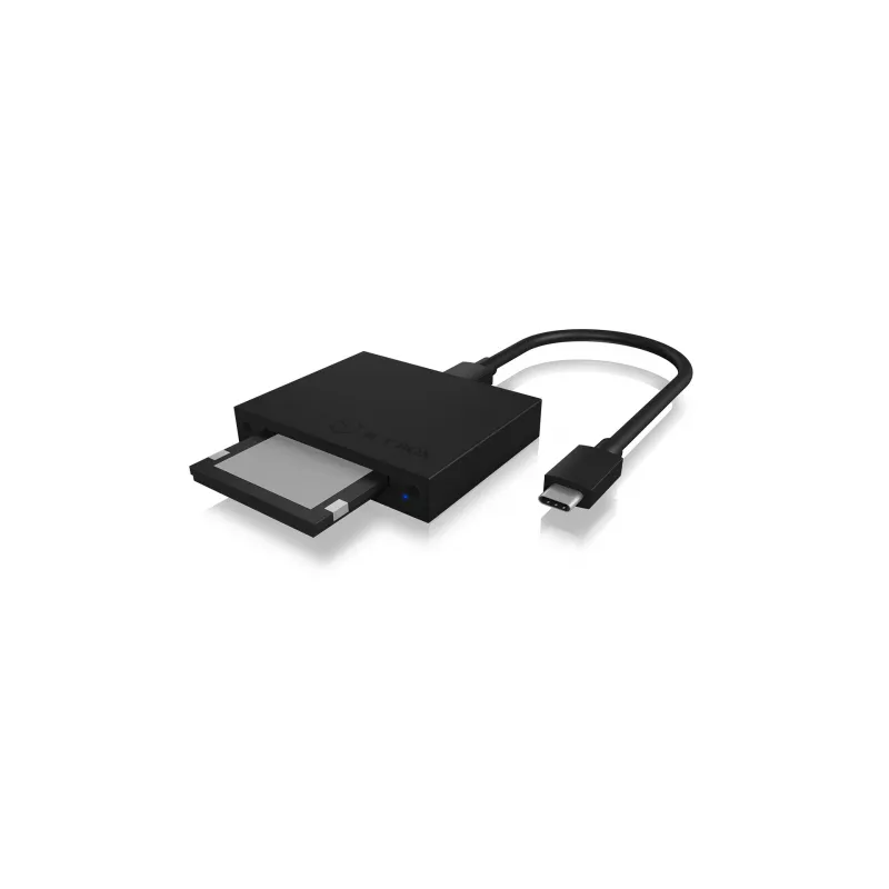 ICY BOX IB-CR402-C31 kortelių skaitytuvas USB 3.1 (Gen 2) Type-C™ juoda
