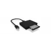 ICY BOX IB-CR402-C31 kortelių skaitytuvas USB 3.1 (Gen 2) Type-C™ juoda