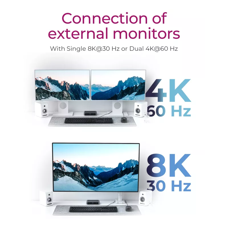 ICY BOX IB-HUB801-TB4 Thunderbolt 4 40000 Mbit/s antracitinis, juodas