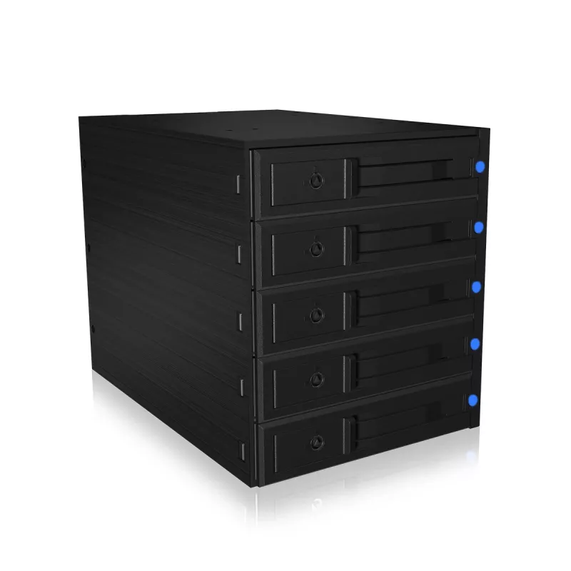 ICY BOX IB-575SSK-12G 8,89 cm (3,5 colio) galinė plokštė Juoda