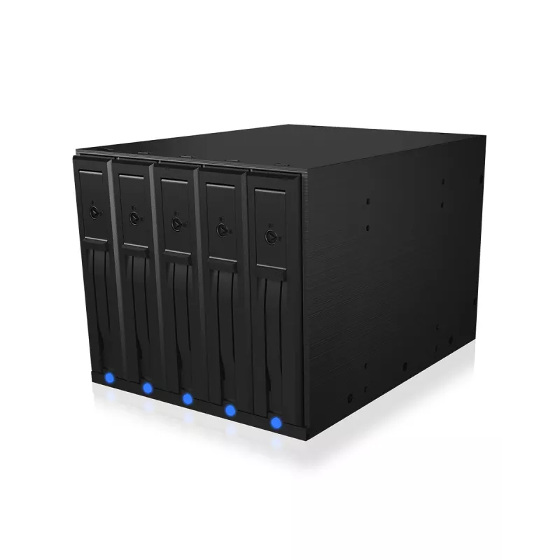 ICY BOX IB-575SSK-12G 8,89 cm (3,5 colio) galinė plokštė Juoda