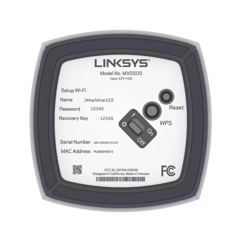 Linksys AX5400 viso namo tinklinis WiFi 6 dviejų juostų sistema, 2 vnt.