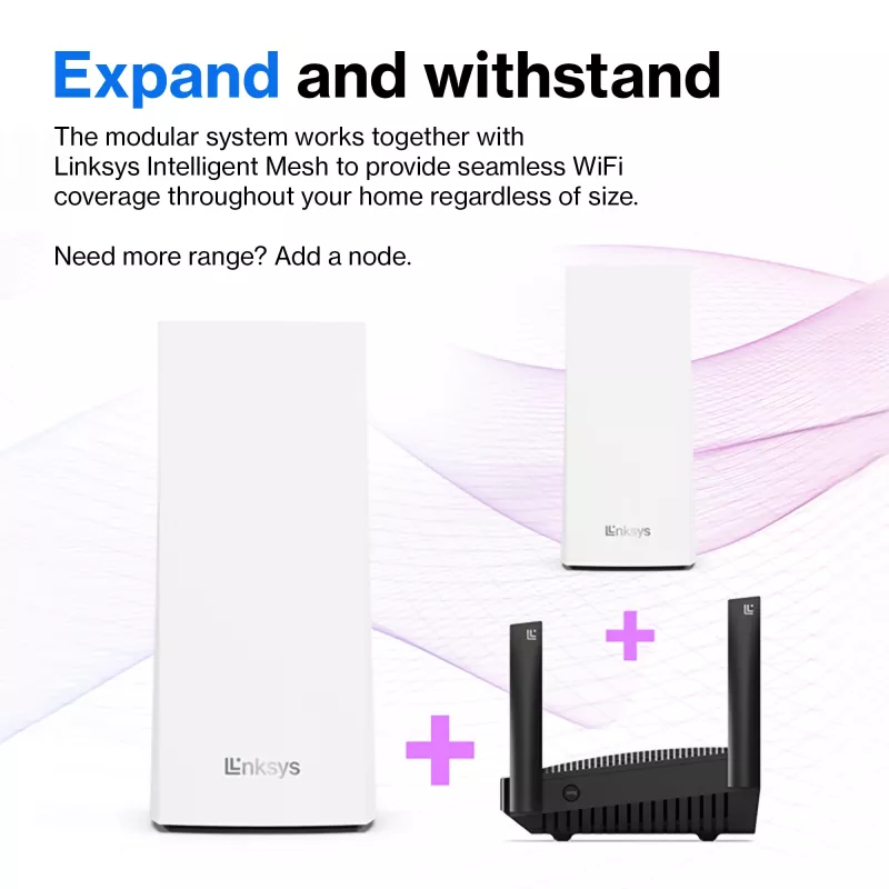 Linksys AX5400 viso namo tinklinis WiFi 6 dviejų juostų sistema, 2 vnt.