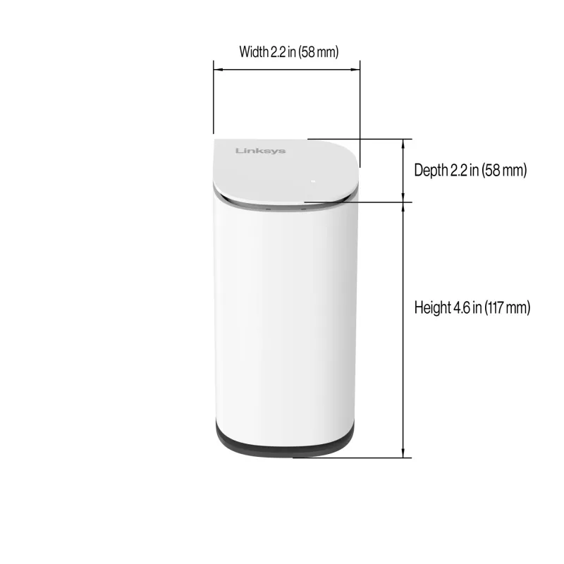 Linksys Velop Micro 6 Mesh System – Dual-Band WiFi 6 AX3000 (3 vnt.)