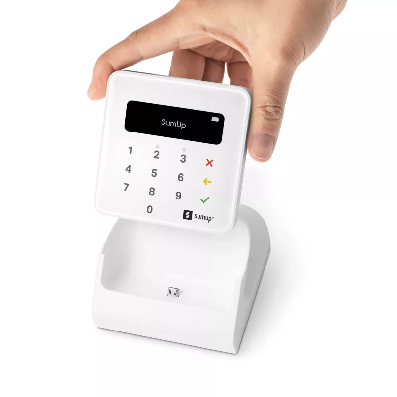 SumUp Air ir stovas, Bluetooth, Near Field Communication (NFC), 1 m, balta, 141 g