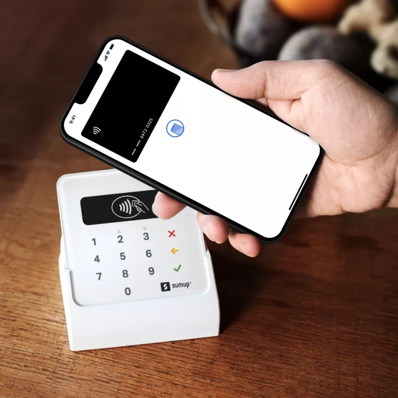 SumUp Air ir stovas, Bluetooth, Near Field Communication (NFC), 1 m, balta, 141 g