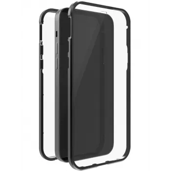 Hama 360° stiklinis mobiliojo telefono dėklas 15,5 cm (6,1 colio) dangtelis juodas, permatomas