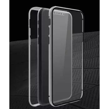Hama 360° Glass mobiliojo telefono dėklas 15,5 cm (6,1 colio) Dangtelis Sidabrinis, permatomas