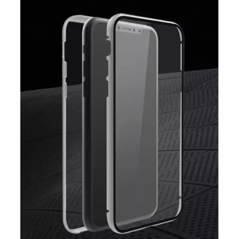 Hama 360° Glass mobiliojo telefono dėklas 15,5 cm (6,1 colio) Dangtelis Sidabrinis, permatomas