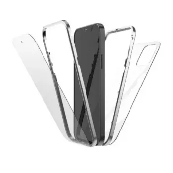 Hama 360° Glass mobiliojo telefono dėklas 15,5 cm (6,1 colio) Dangtelis Sidabrinis, permatomas