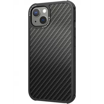Hama Robust Real Carbon mobiliojo telefono dėklas 15,5 cm (6,1 colio) Dangtelis Juodas