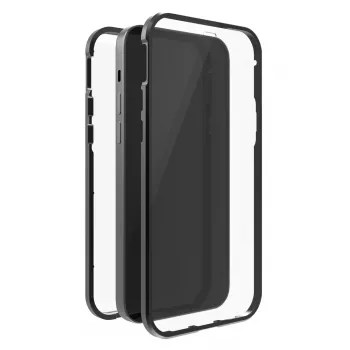 Hama 360° Glass mobiliojo telefono dėklas 15,5 cm (6,1 col.) Dangtelis Juodas, Skaidrus
