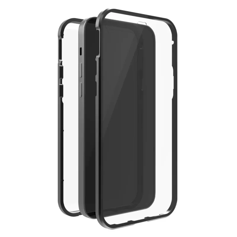 Hama 360° Glass mobiliojo telefono dėklas Dangtelis Juoda Skaidrus, skirtas iPhone 14 Pro