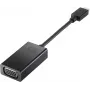 HP USB-C į VGA adapteris, juodas, Kinija, Windows 10, Windows 11, ChromeOS, verslui, 0 - 40 °C