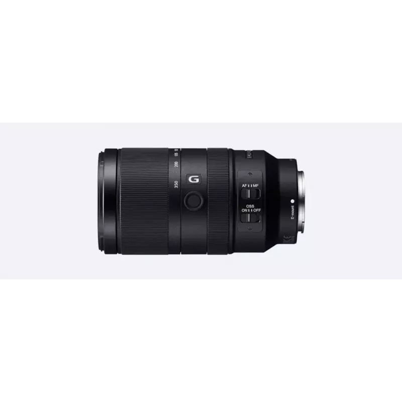 Sony E 70-350 mm F4.5-6.3 G OSS fotoaparatų objektyvai, juodos spalvos