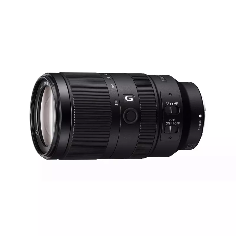 Sony E 70-350 mm F4.5-6.3 G OSS fotoaparatų objektyvai, juodos spalvos