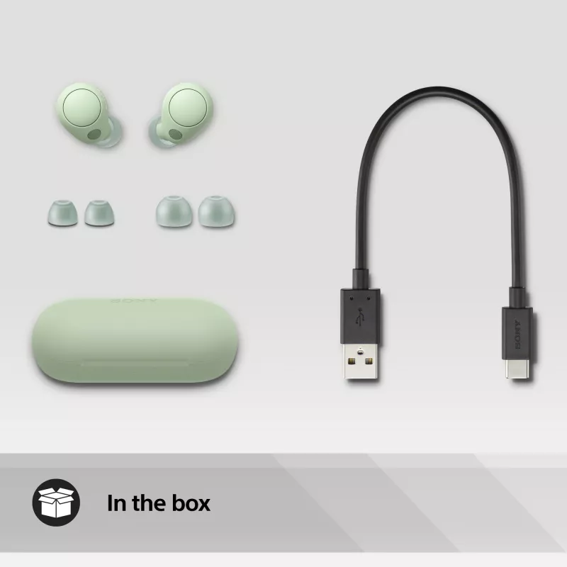 Sony WF-C700N ausinės True Wireless Stereo (TWS) į ausis dedamos Skambučiai / muzika Bluetooth žalia