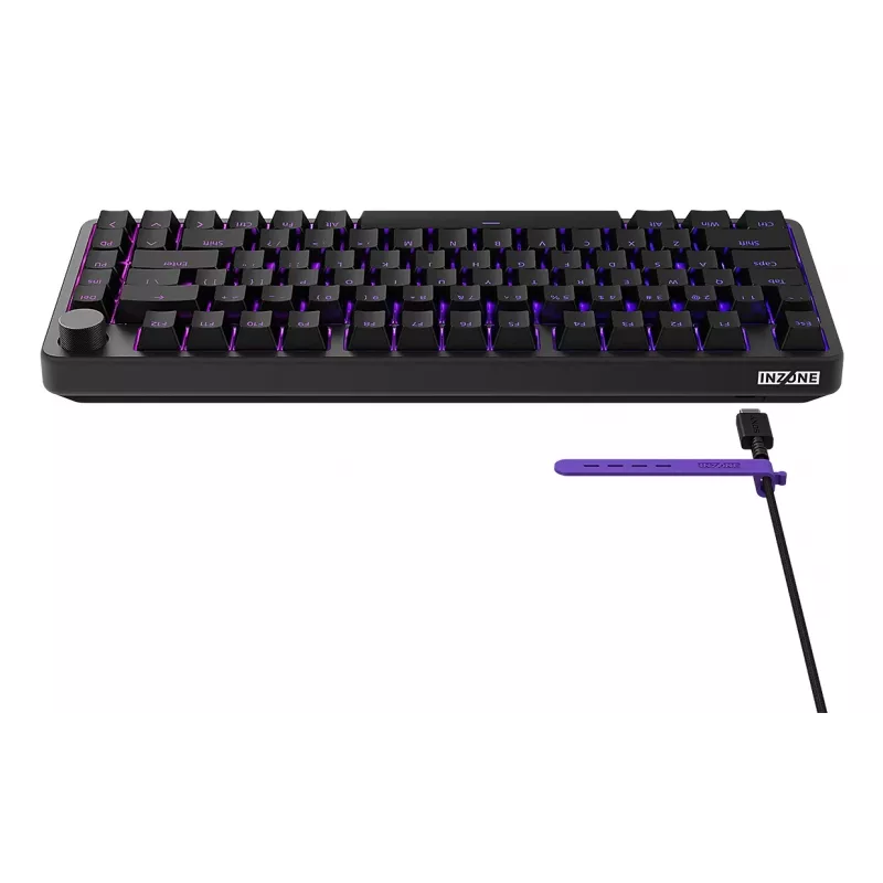 Klaviatūra Sony INZONE KBD-H75 75% laidinė USB magnetiniai-mechaniniai jungikliai QWERTY US International RGB juoda