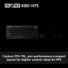 Klaviatūra Sony INZONE KBD-H75 75% laidinė USB magnetiniai-mechaniniai jungikliai QWERTY US International RGB juoda