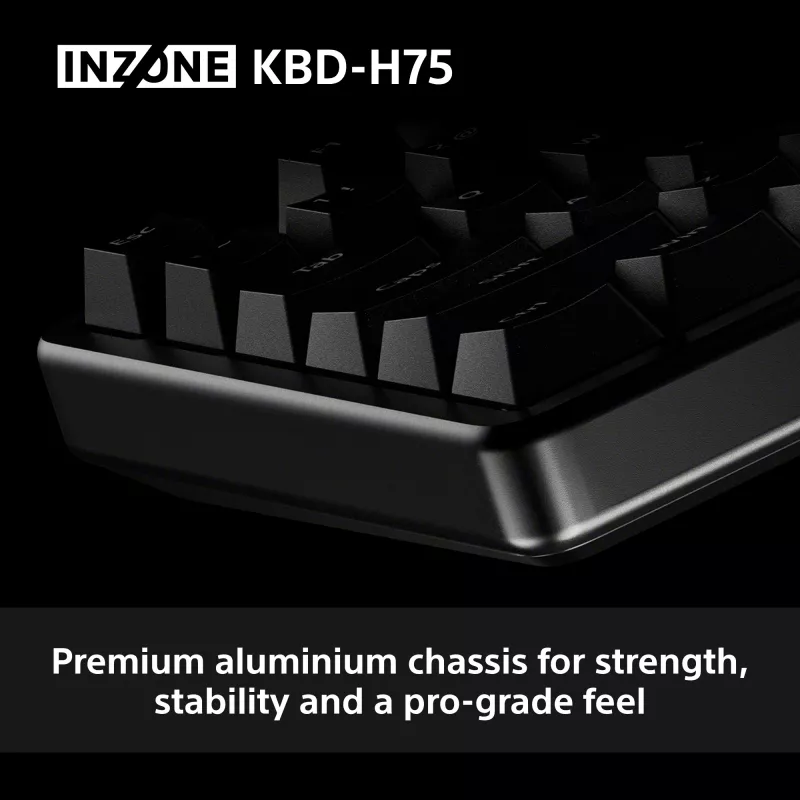 Klaviatūra Sony INZONE KBD-H75 75% laidinė USB magnetiniai-mechaniniai jungikliai QWERTY US International RGB juoda