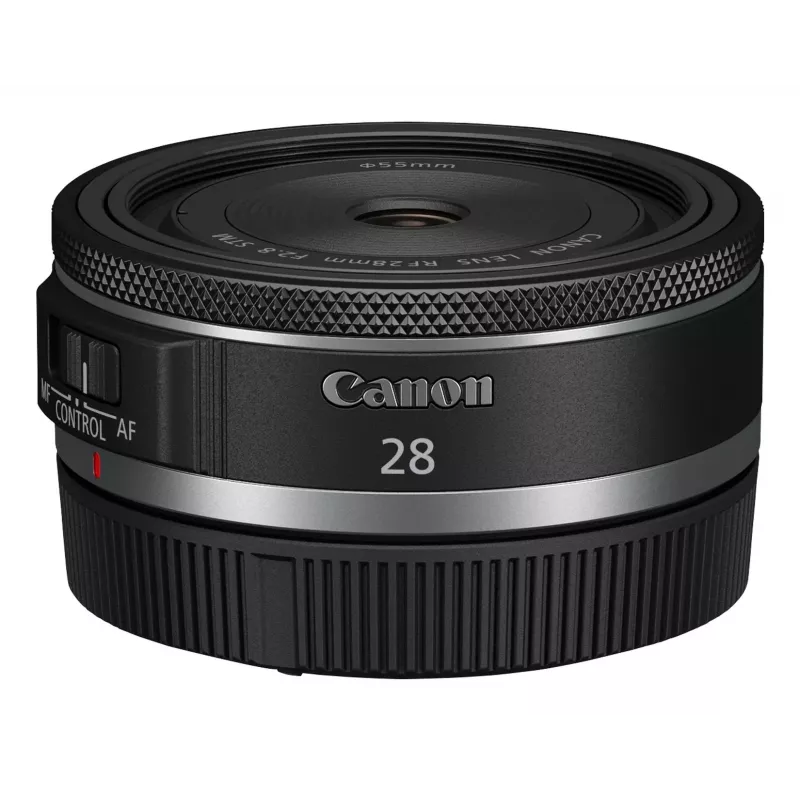 Canon plačiakampiai RF 28 mm F2.8 STM objektyvai, juodi