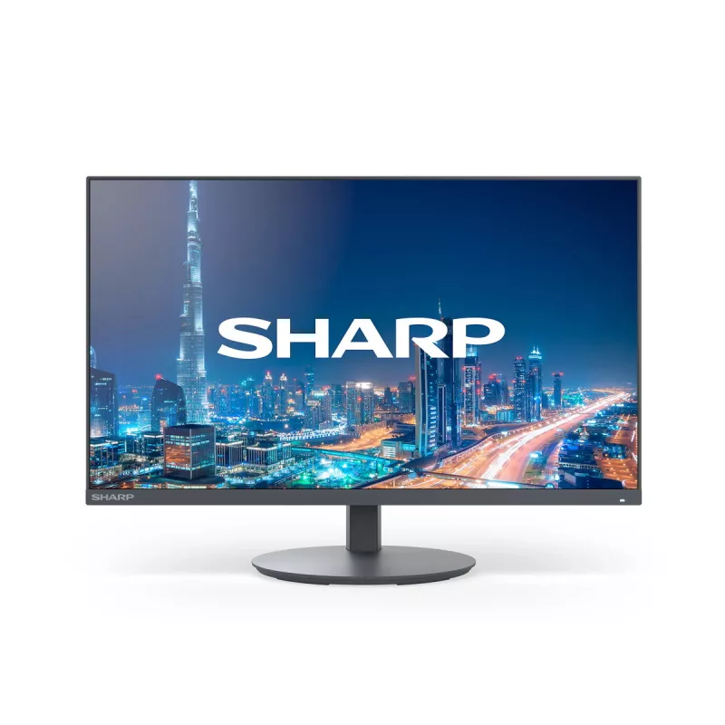 24 colių „Sharp MultiSync E244FL“ LCD monitorius, Full HD 1920x1080, VA panelė, 6 ms, USB 3.2 šakotuvas, VESA, reguliuojamas aukštis, juodas