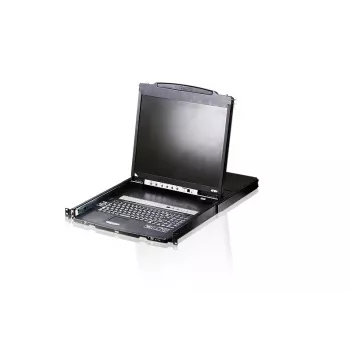 ATEN CL5808N stelažo konsolė 48,3 cm (19 col.) juoda 1U